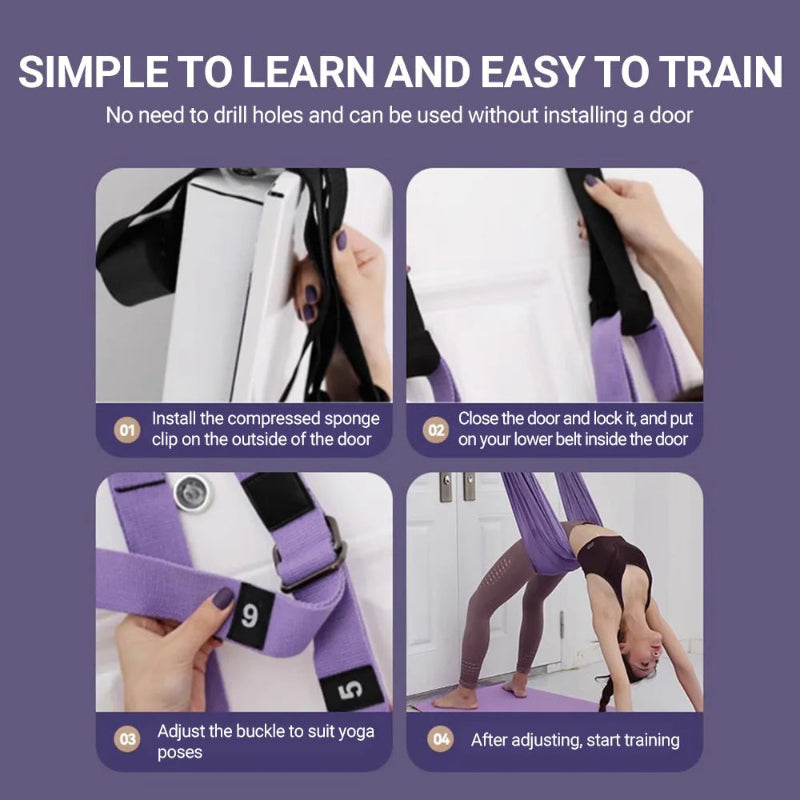Aerial Yoga Strap Pull Rope Hammock Trainer